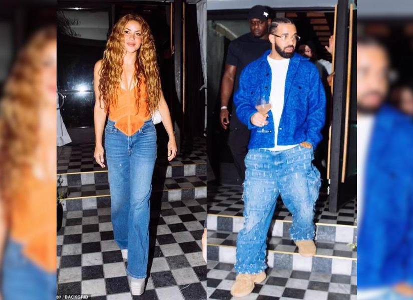 Shakira y Drake capturados al salir de una celebración en West Hollywood en Estados Unidos en una imagen de archivo.