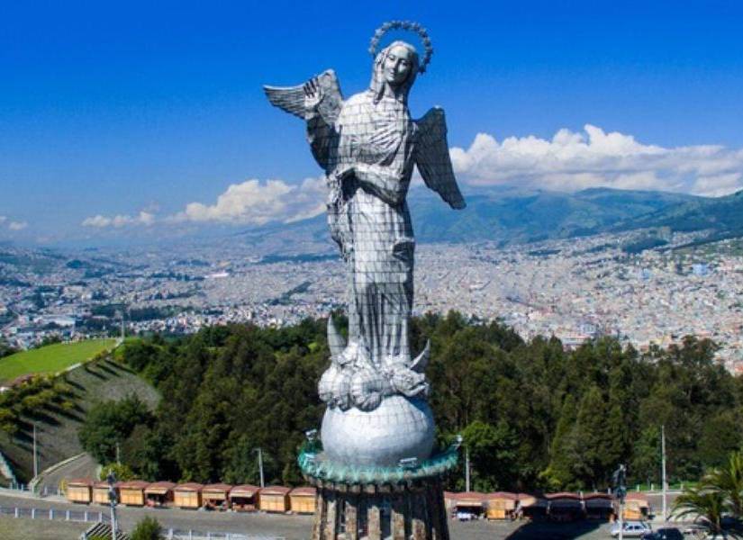 Virgen del Panecillo, ubicada en la ciudad de Quito, en una imagen de archivo.