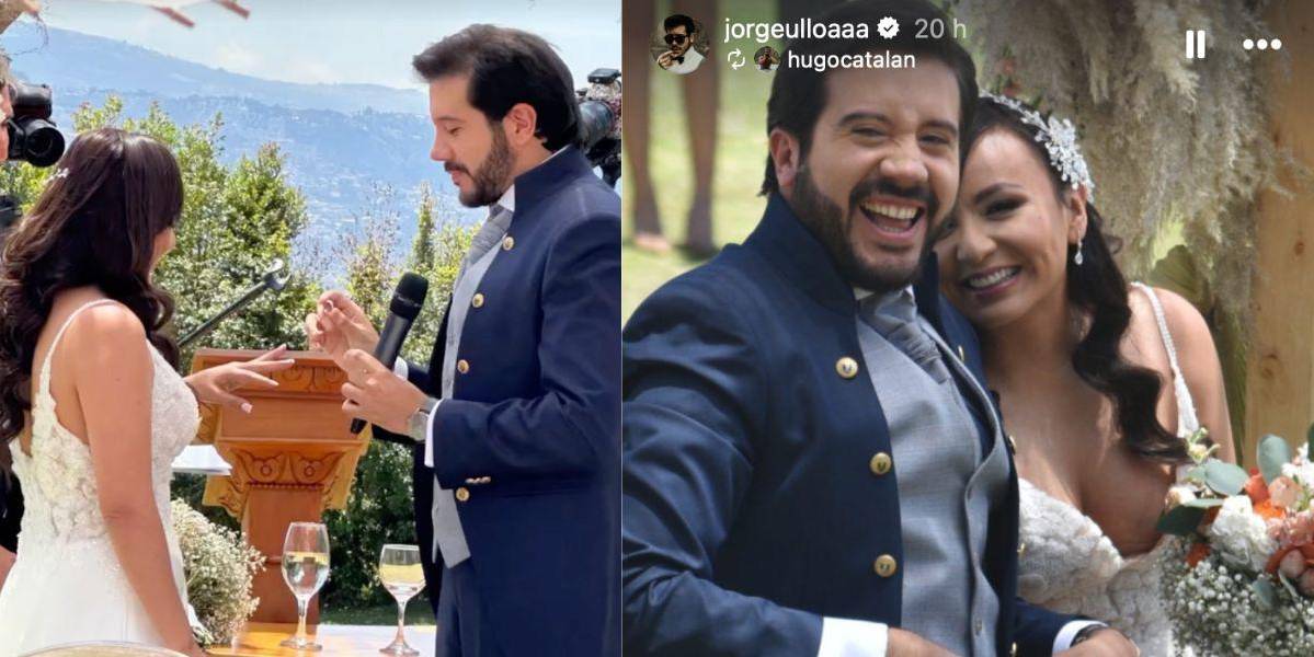 La boda de Jorge Ulloa y Nataly Valencia, de Enchufe TV, conquista las redes sociales