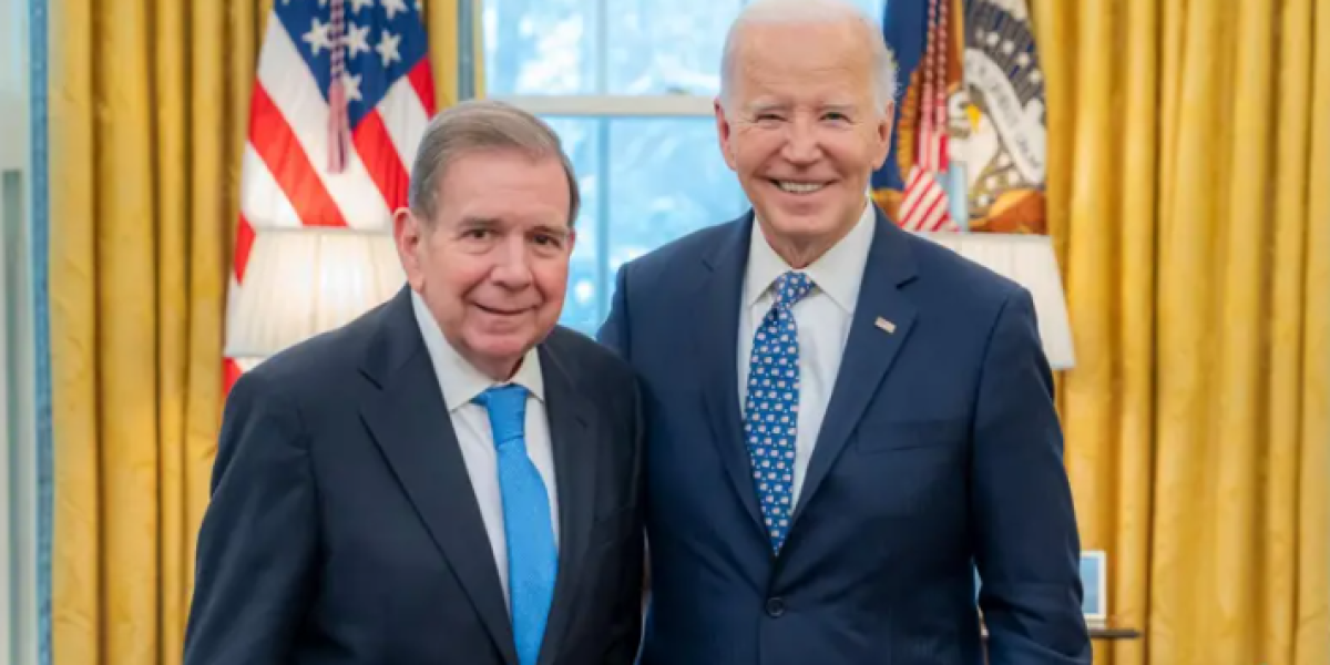 Joe Biden recibió en la Casa Blanca a Edmundo González como presidente electo de Venezuela a pocos días de que asuma Maduro