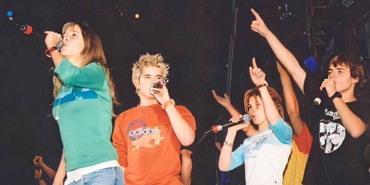 Así fue el momento en que Erreway visitó el programa Está Clarito, de Ecuavisa, en 2004