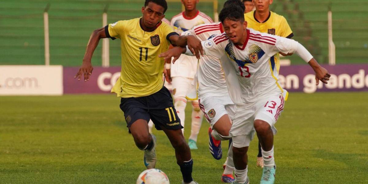 Venezuela goleó 4-0 a Ecuador en el Sudamericano sub 15