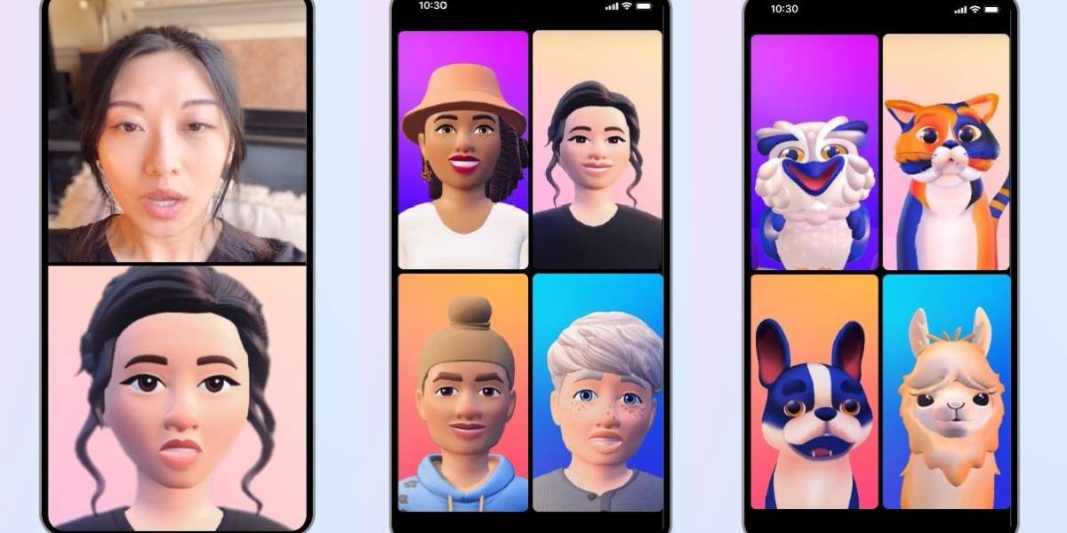 Meta introduce avatares en videollamadas para Instagram y Messenger