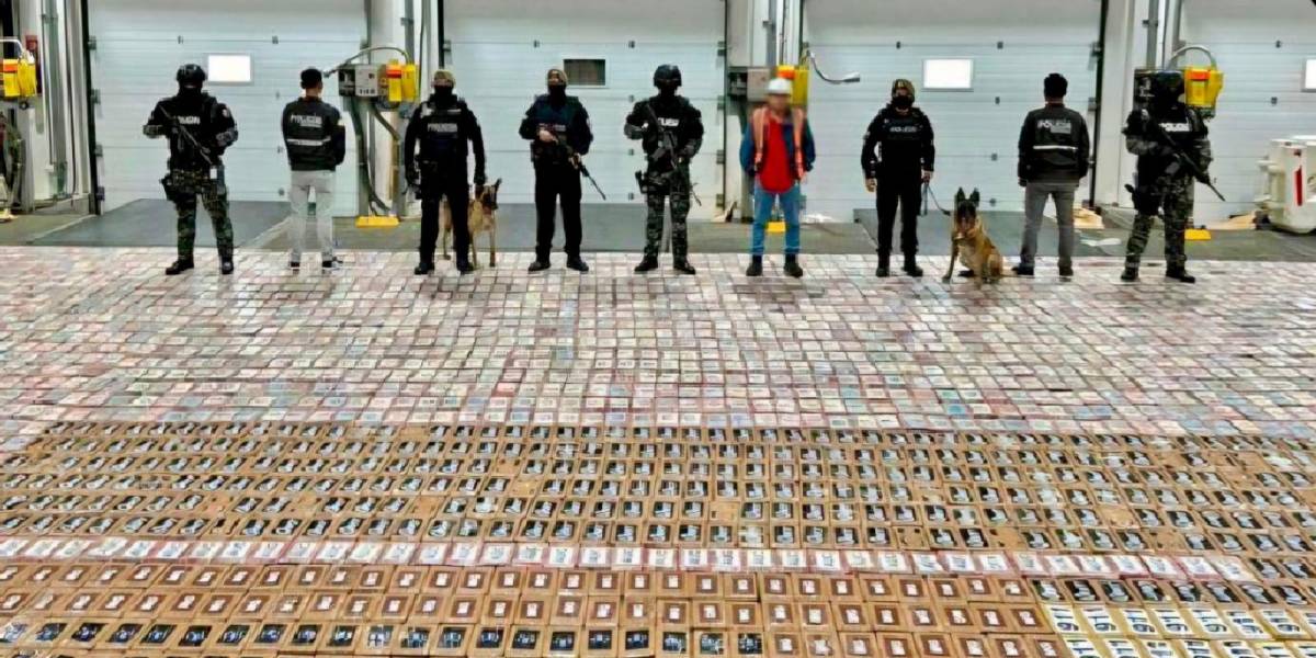 Prisión preventiva para cinco personas por intentar enviar 6,23 toneladas de cocaína a Alemania