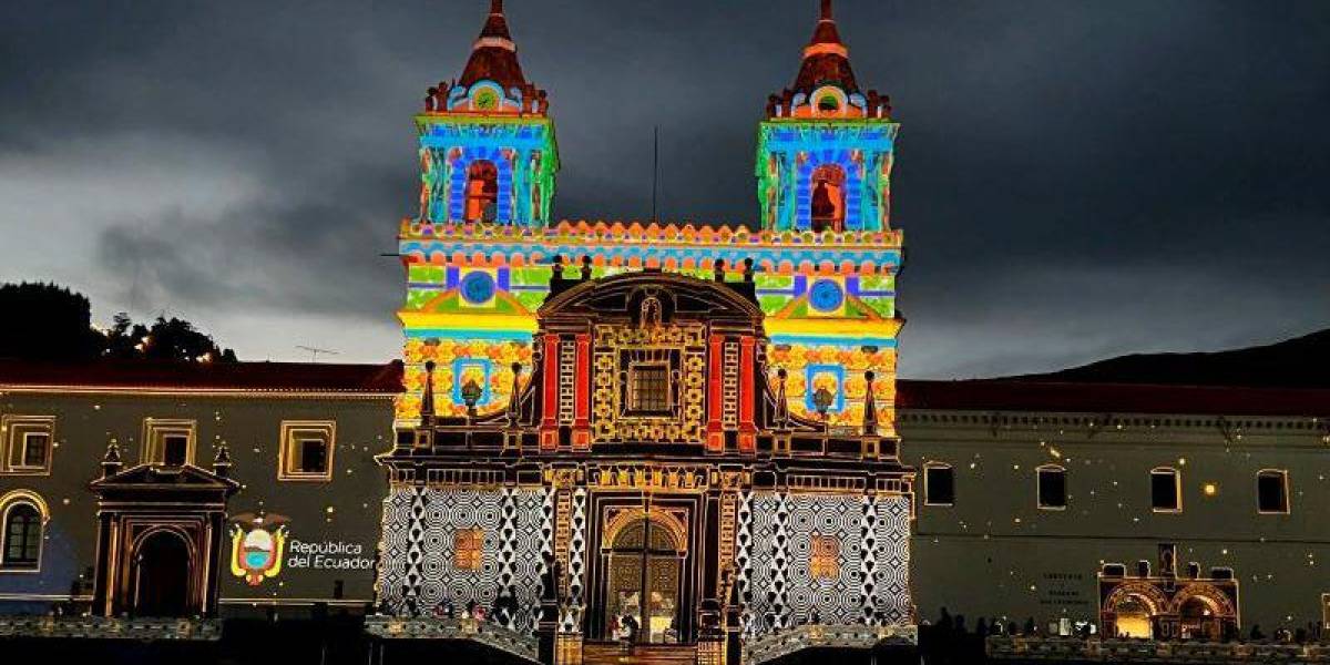 Feriados Ecuador | El festival de luces o mapping se disfrutará en el Centro Histórico de Quito del 8 al 10 de agosto