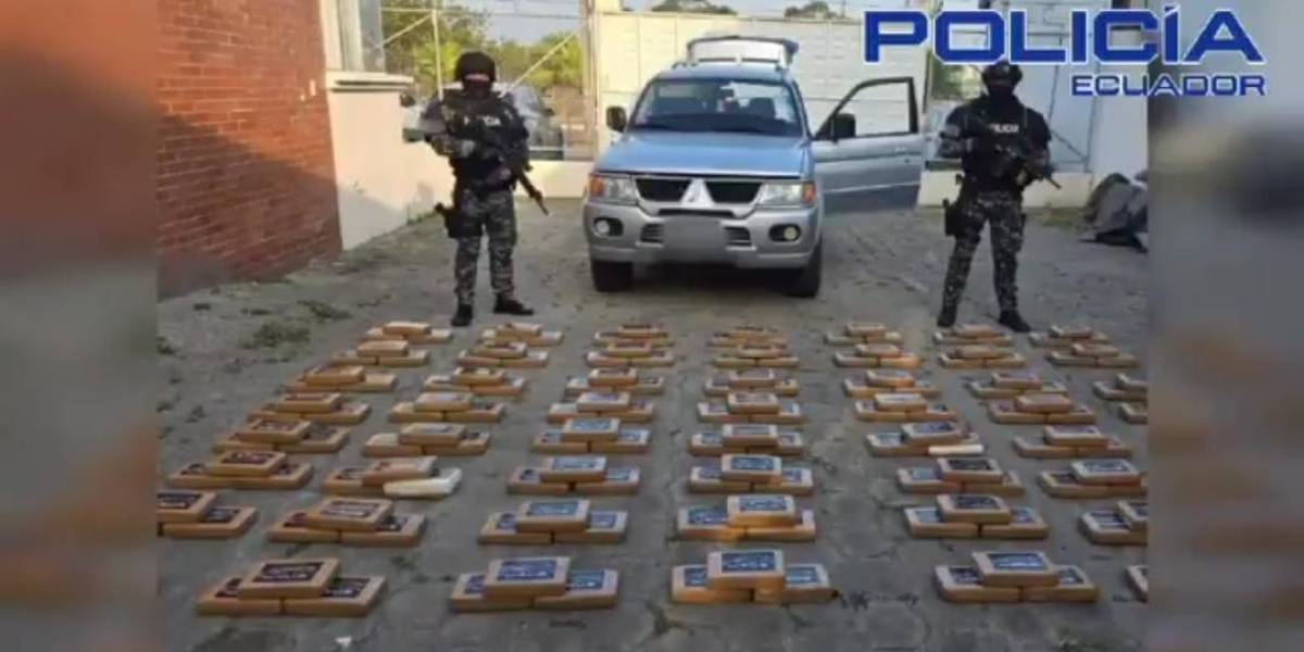 Ecuador incauta 160 kilos de cocaína en operativo fronterizo