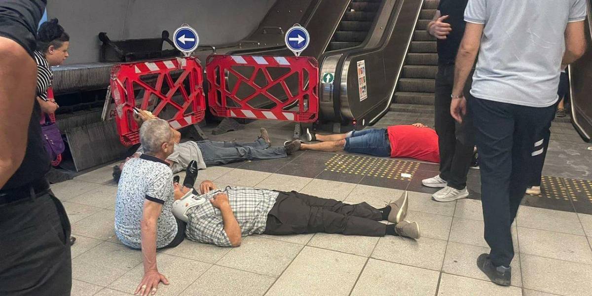 Una escalera eléctrica en metro de Turquía cambia de sentido y deja 11 heridos
