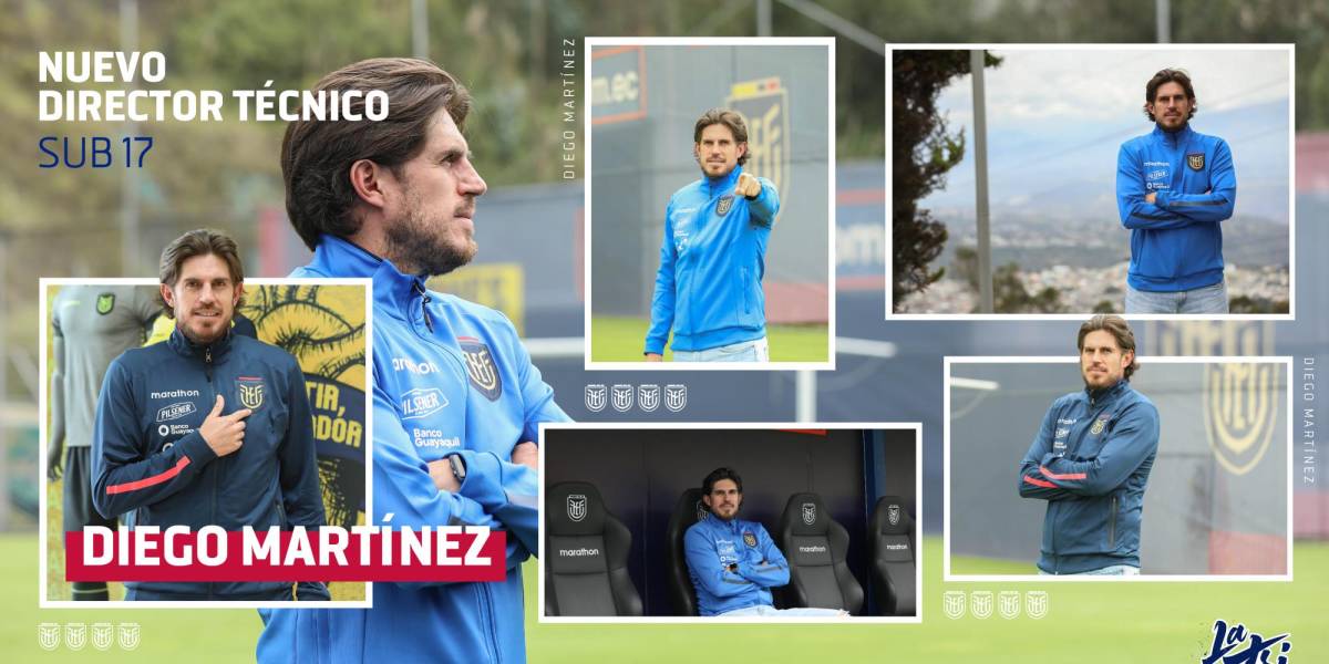 Diego Martínez es el nuevo director técnico de la sub 17 de Ecuador