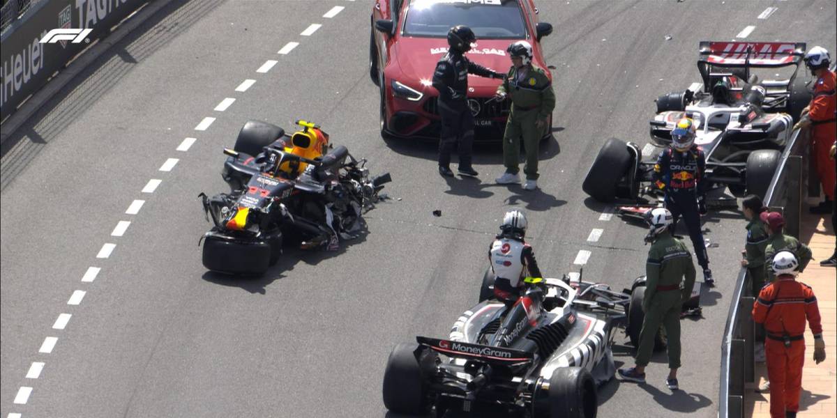 Checho Pérez sufre violento choque en el Gran Premio de Mónaco de la Fórmula 1