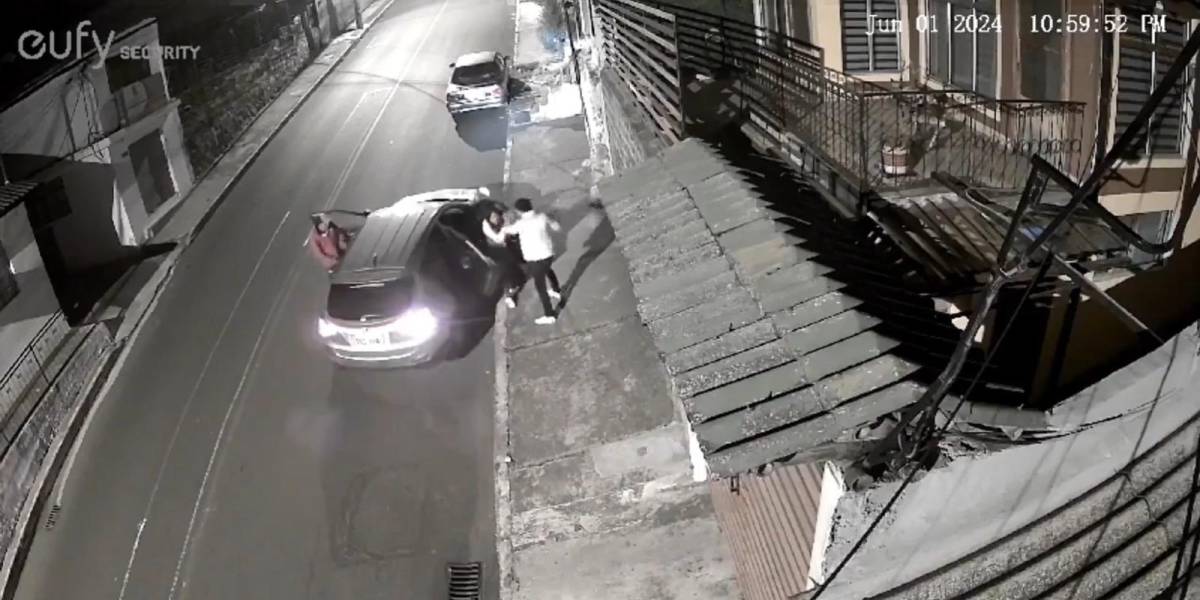 Un intento de secuestro en Tumbaco fue captado en video