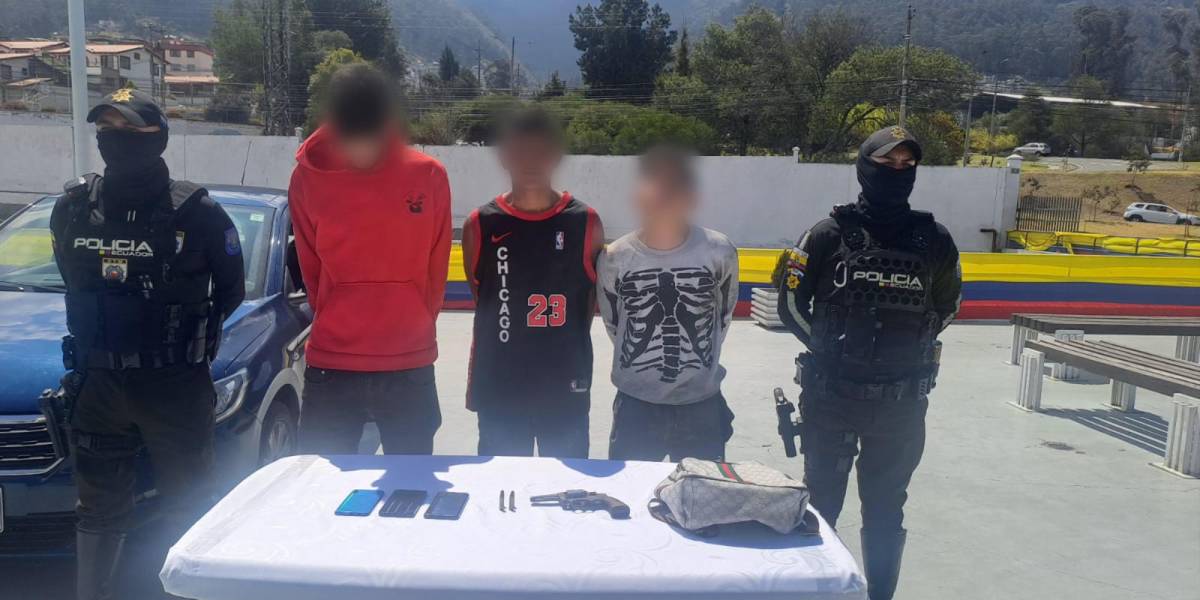 Quito | Tres presuntos integrantes de Los Lobos fueron capturados en La Marín