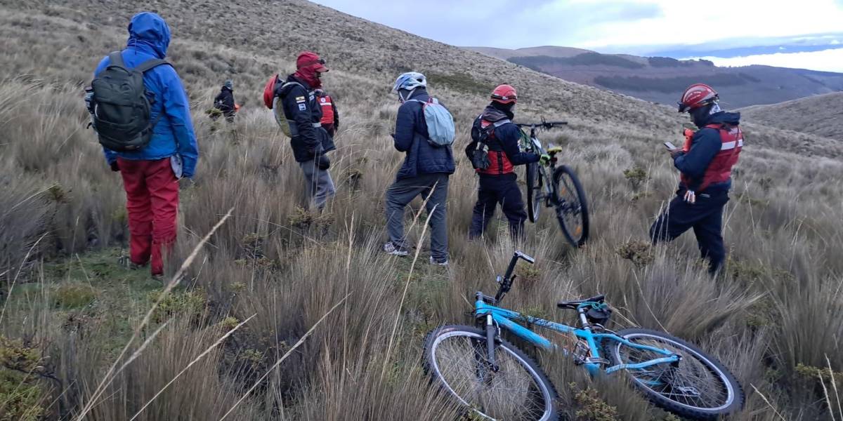 Cuatro ciclistas que se extraviaron en el Parque Nacional Cotopaxi fueron localizados