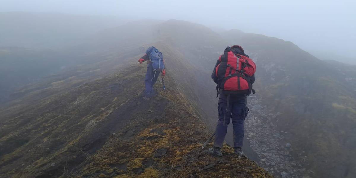 Un joven de 27 años que se extravió en el volcán Tungurahua fue hallado muerto