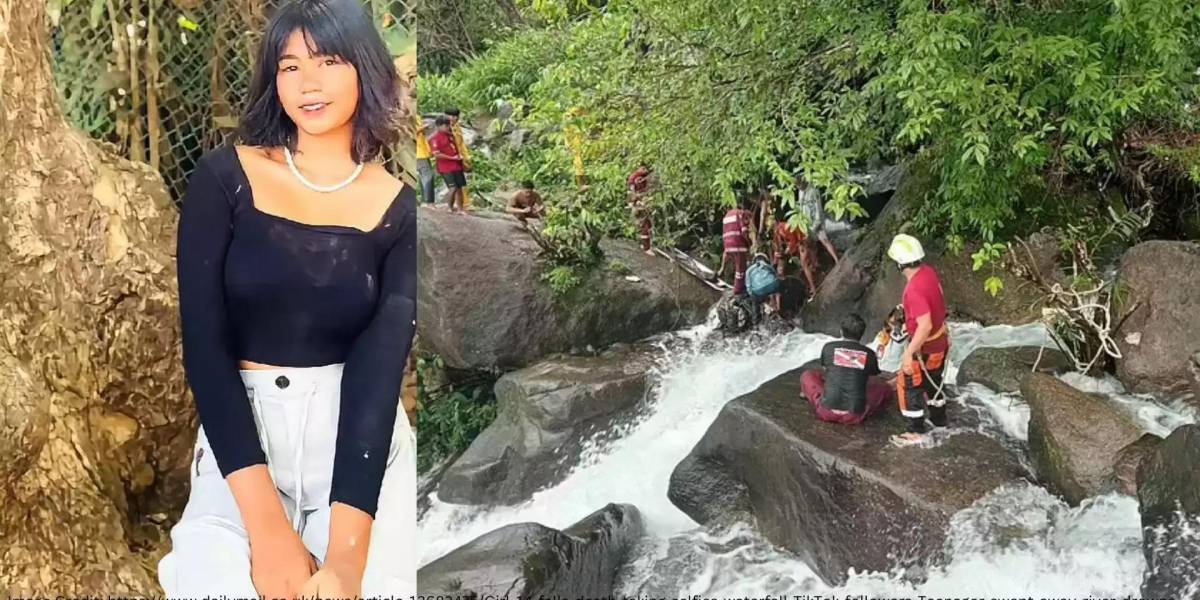 La joven influencer Moe Sa Nay murió tras caer de una gran cascada por tomarse una selfie: no estaba sola