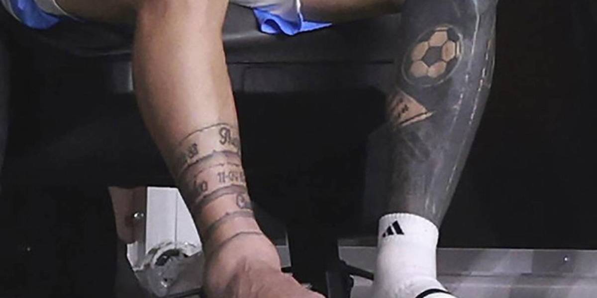 Así quedó el tobillo de Messi tras salir lesionado en la final de la Copa América