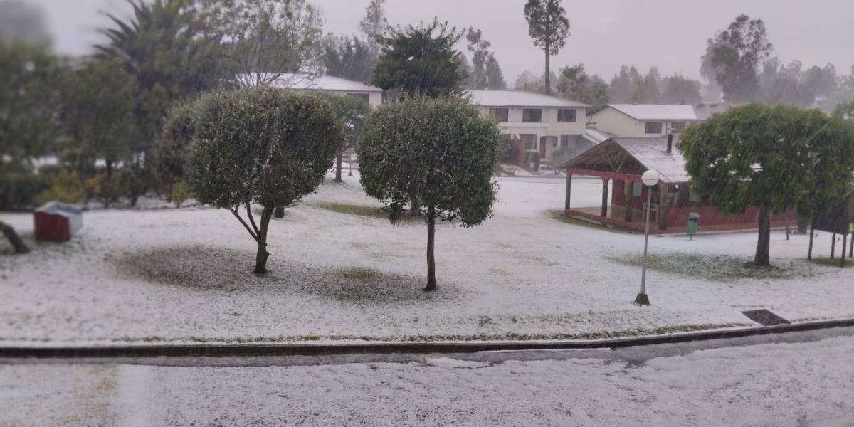 Lluvias y granizo se reportan este 1 de octubre en el valle de Los Chillos