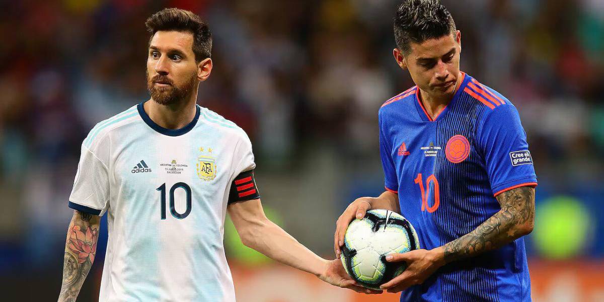 Los números de Lionel Messi y James Rodríguez en esta Copa América 2024