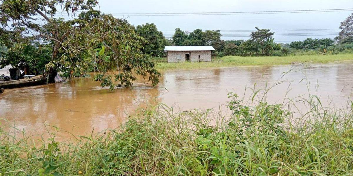 Los Ríos: desbordamiento del río Pijullo afectó a 60 personas