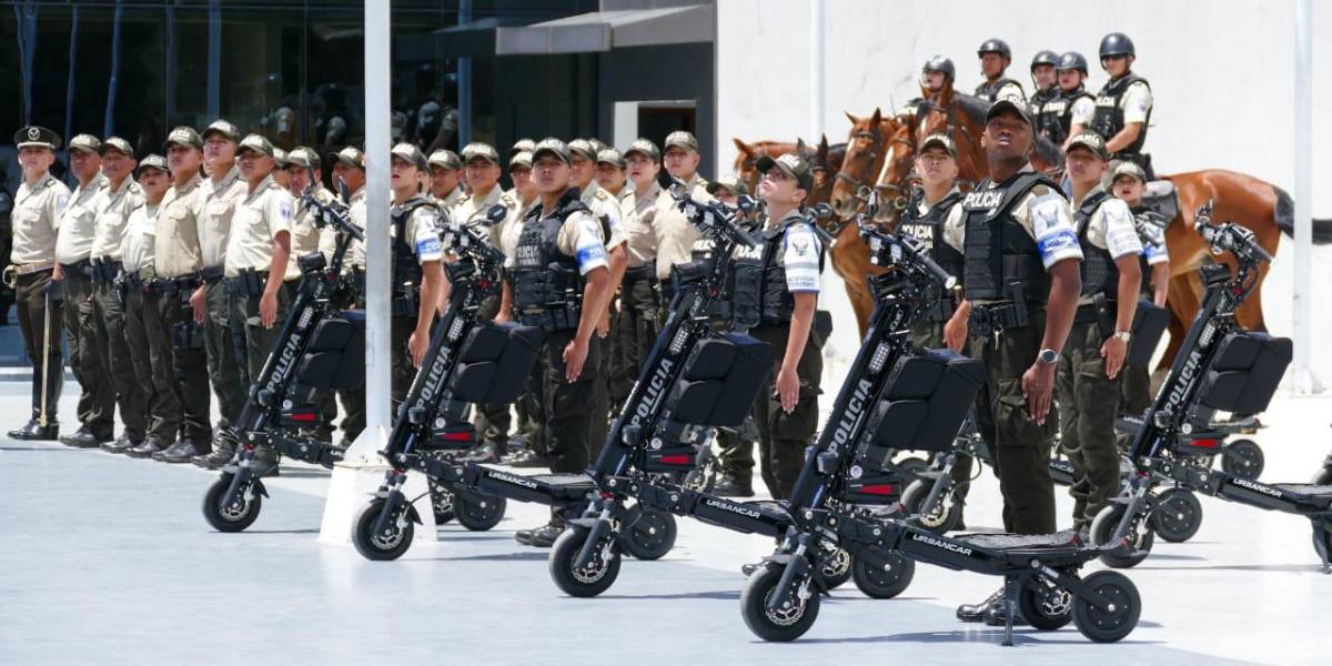 La Embajada de Corea donó scooters a la Policía Nacional, en Quito