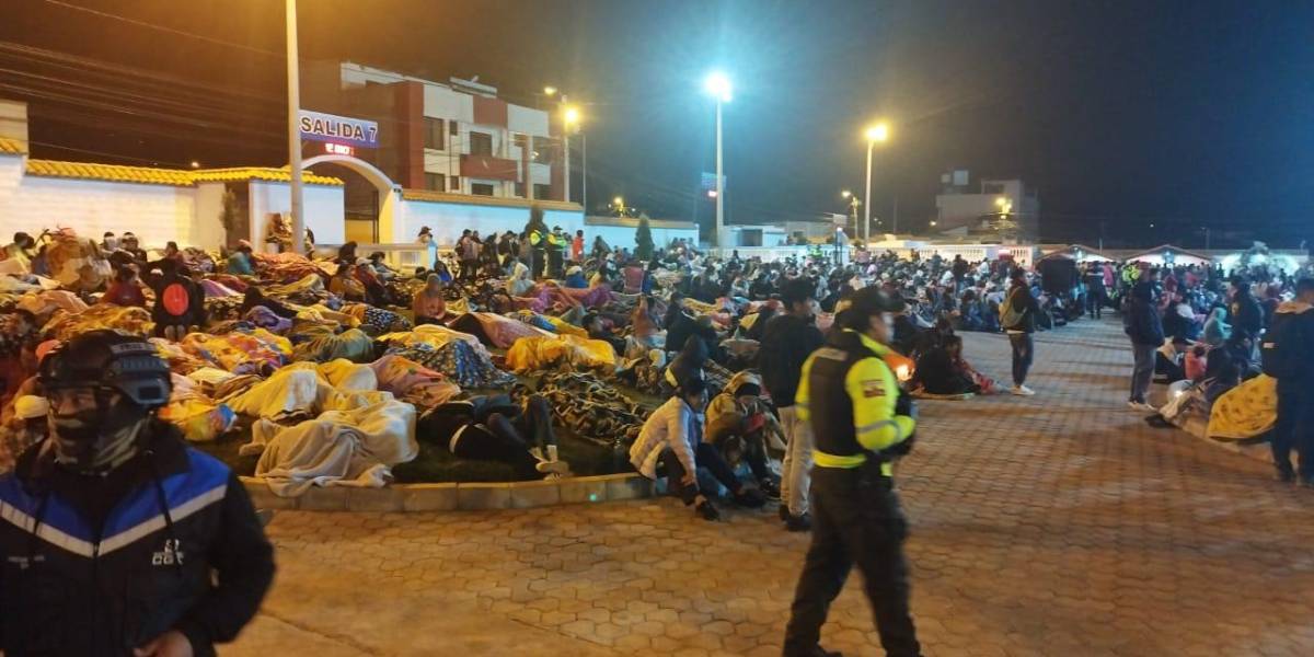 Cerca de 5 000 devotos llegaron en peregrinación hasta el Santuario de la Virgen de El Quinche