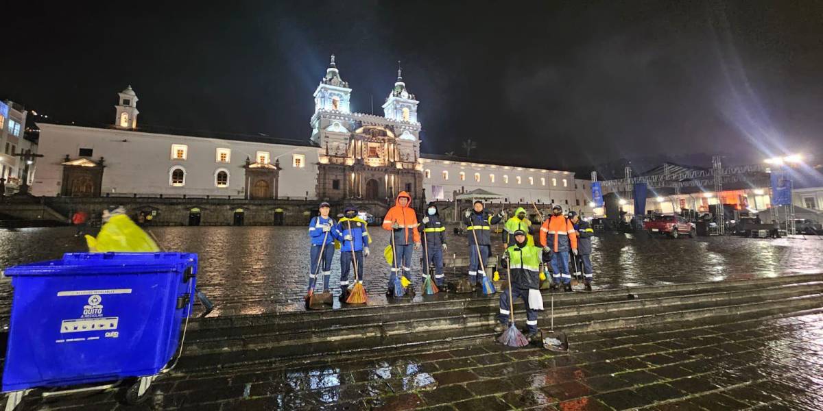 Quito | Los operativos de limpieza se incrementan en la capital por sus fiestas