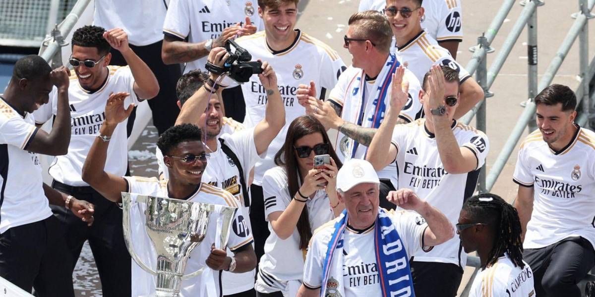 El Real Madrid celebró su estrella 36ª de la Liga Española