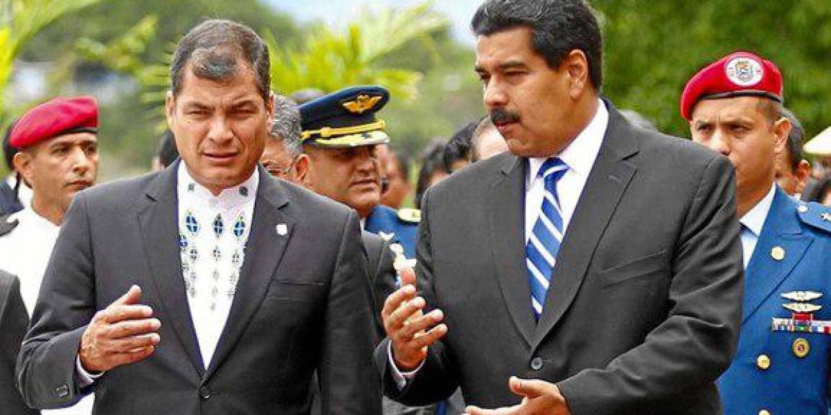 Maduro y Correa, jefes de campaña