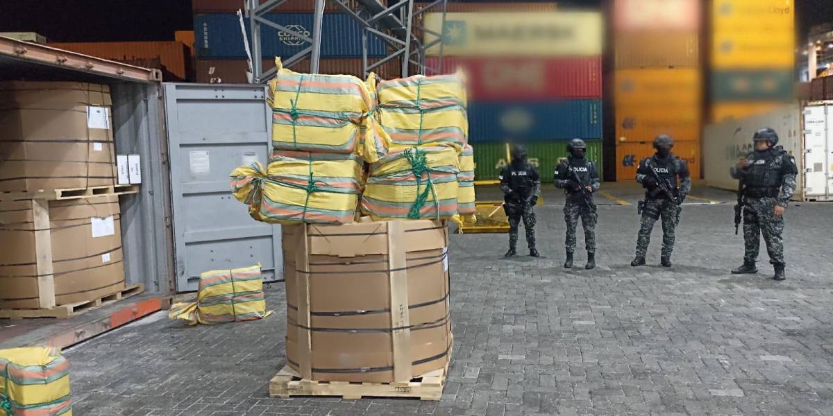 La Policía frustra el envío de 600 kilos de cocaína desde Guayaquil a Bulgaria