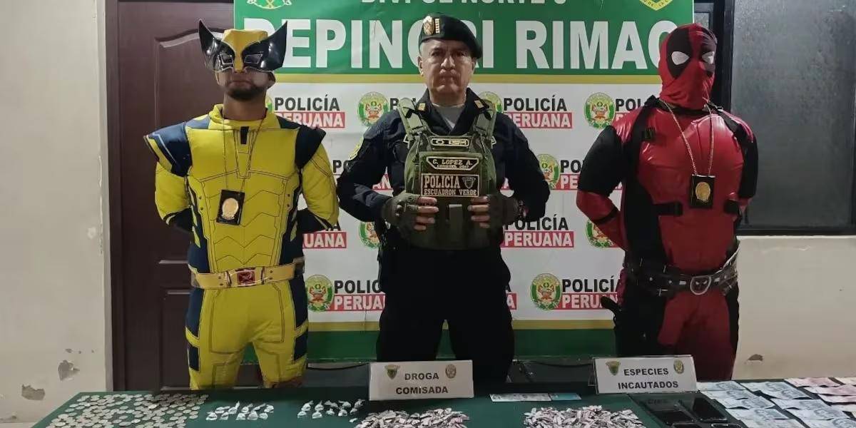 Perú: Policías disfrazados de Deadpool y Wolverine arrestan a miembros de una banda criminal