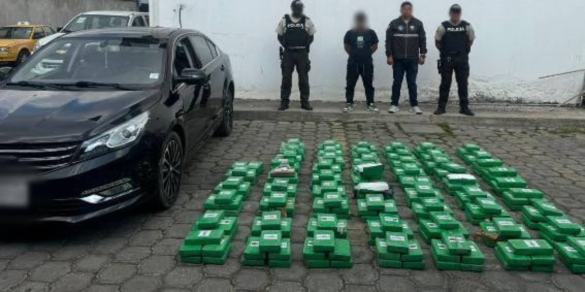 Más de 299 kilos de droga fueron decomisados por la Policía Nacional en Imbabura