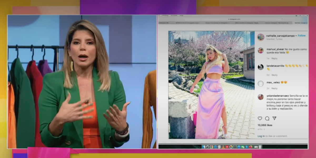 Sophy Castañeda, asesora de imagen, opina sobre el vestido de Nathalie en El Poder del Amor 2