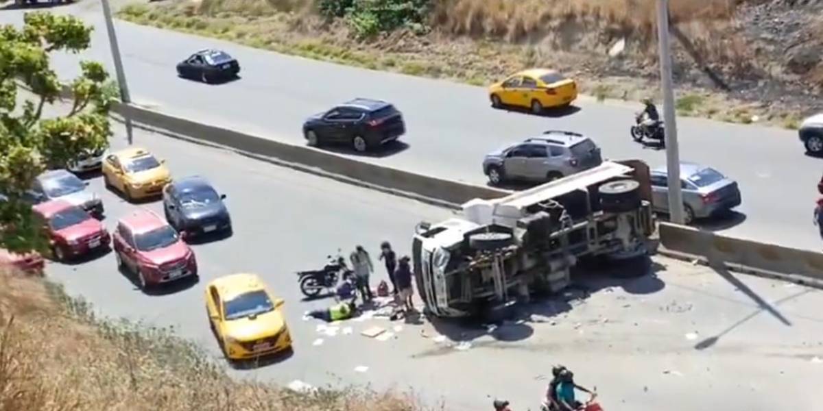 Dos siniestros de tránsito se registraron la tarde de este sábado en Manabí