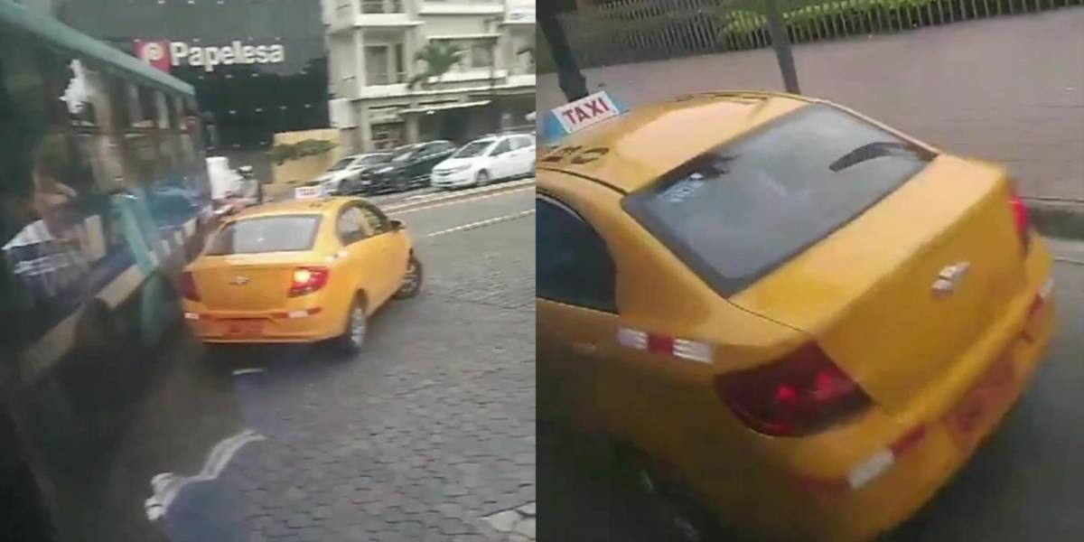 El sistema Metrovía despide a conductor que persiguió a un taxista en el centro de Guayaquil