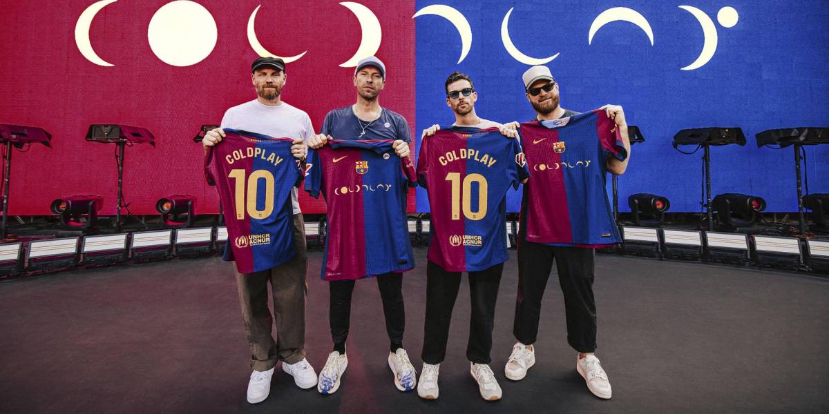 El FC Barcelona lucirá el logo de Coldplay en su camiseta ante el Real Madrid