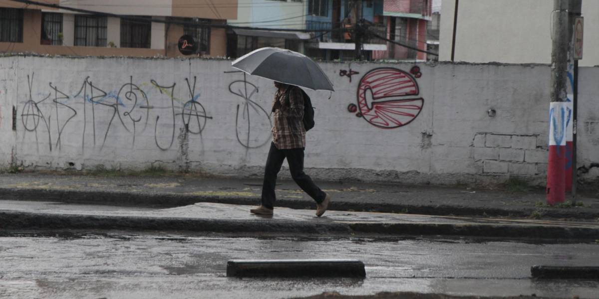 El Inamhi prevé lluvias de intensidad considerable en Ecuador hasta el 1 de octubre