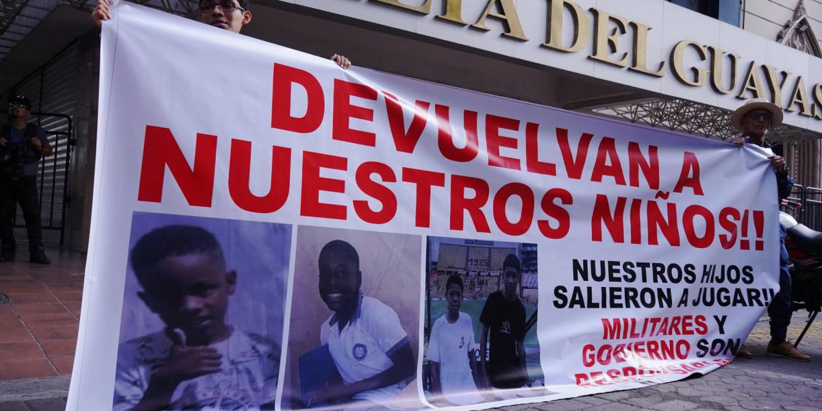 La Asamblea expone el video de la detención militar de los cuatro menores desaparecidos en Guayaquil