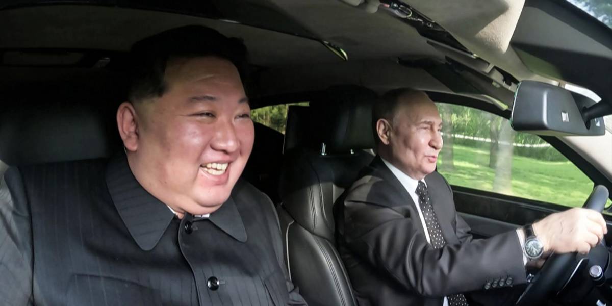 El viaje en carro entre Putin y Kim Jong-un en Corea del Norte