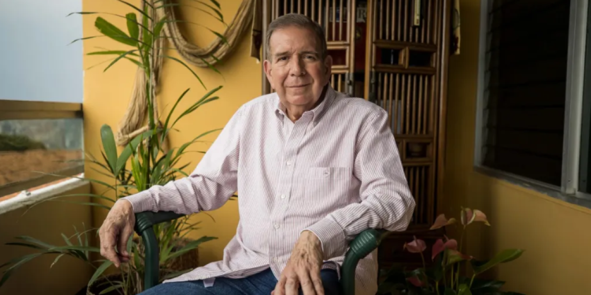 El candidato presidencial Edmundo González Urrutia