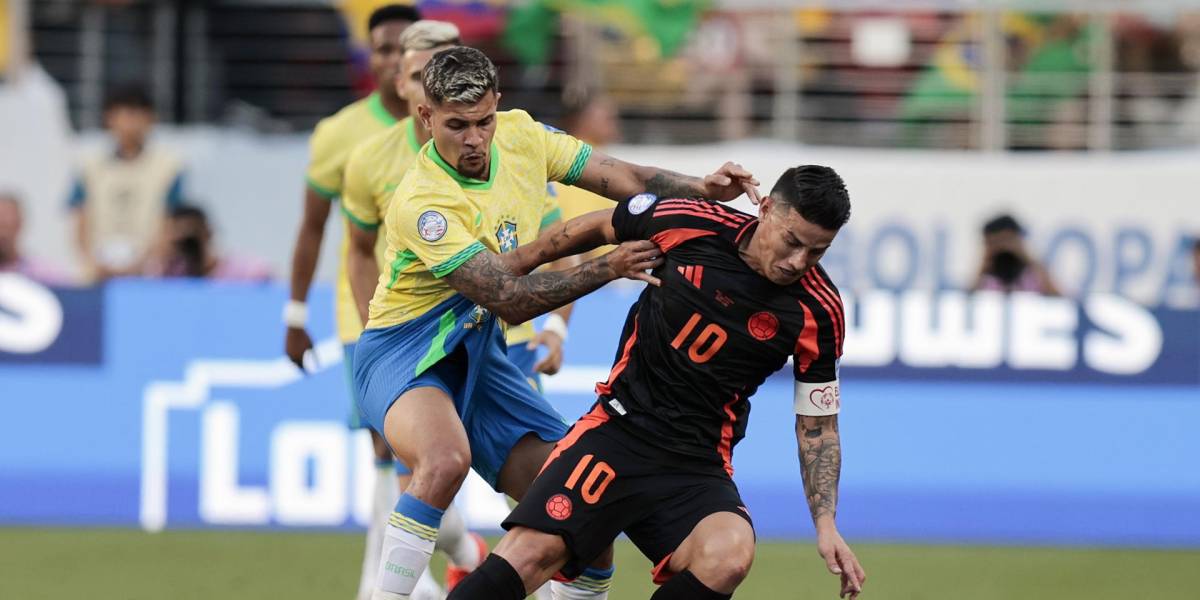Colombia igualó con Brasil y terminó como líder del Grupo D de la Copa América