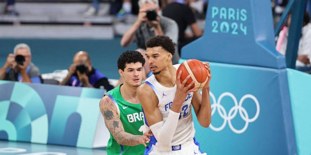 Francia se impone a Brasil con Wembanyama como figura en el baloncesto olímpico