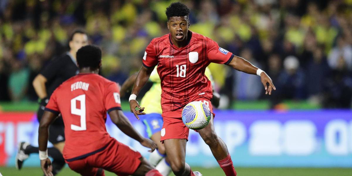 ¿Quién es John Mercado, el joven que debutó en la selección mayor de Ecuador ante Brasil?