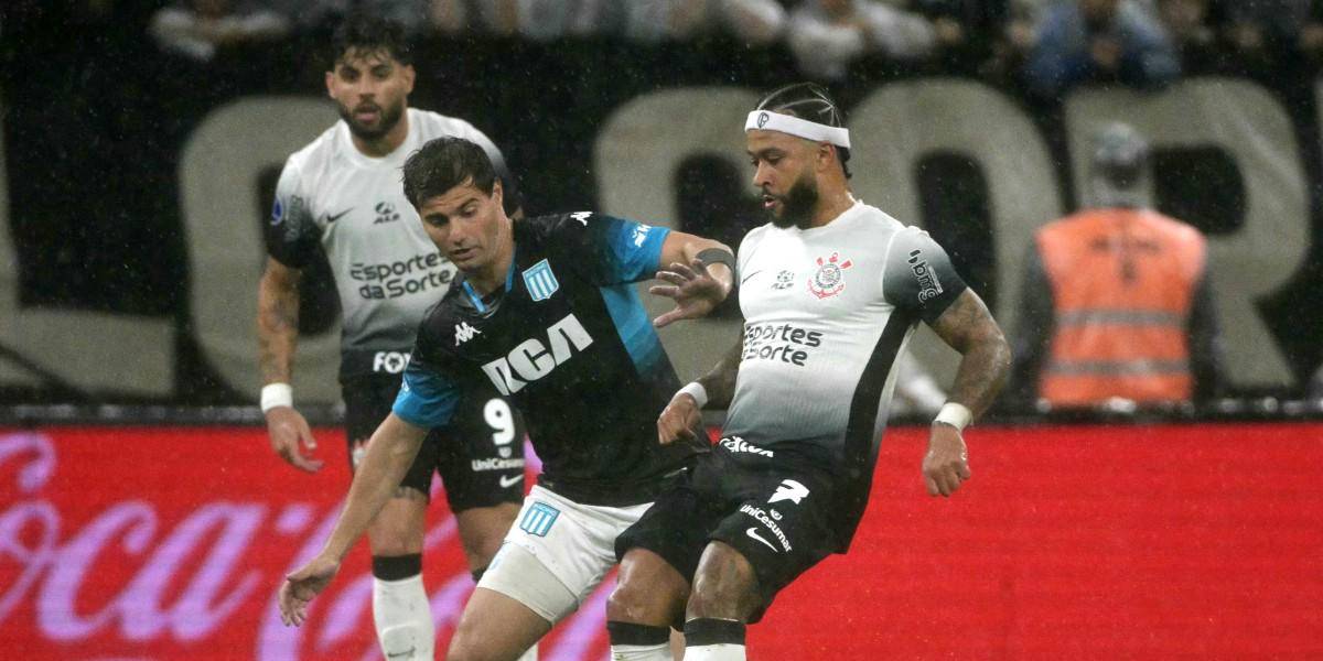 Corinthians y Racing Club de Avellaneda igualaron 2-2 por la semifinal de la Copa Sudamericana