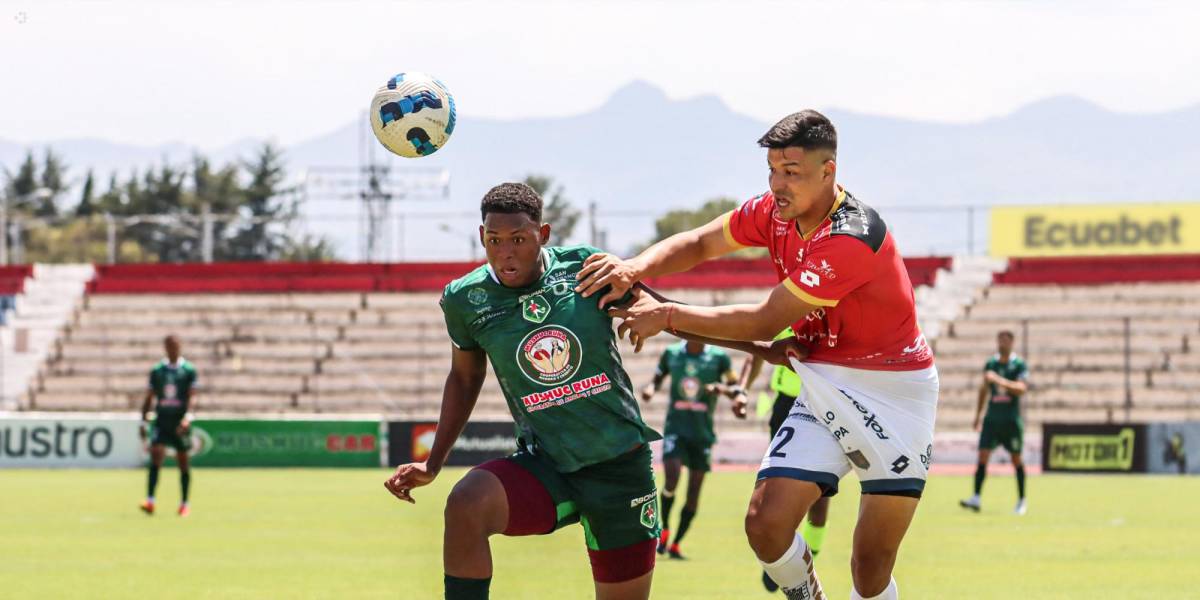 Deportivo Cuenca, sobre el final partido, igualó a Mushuc Runa que se aleja de la pelea por la etapa