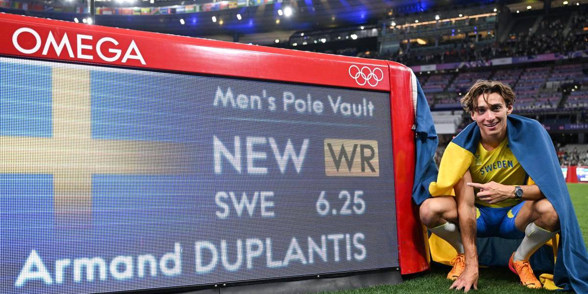 Duplantis repite oro olímpico y eleva su récord mundial a 6,25 m