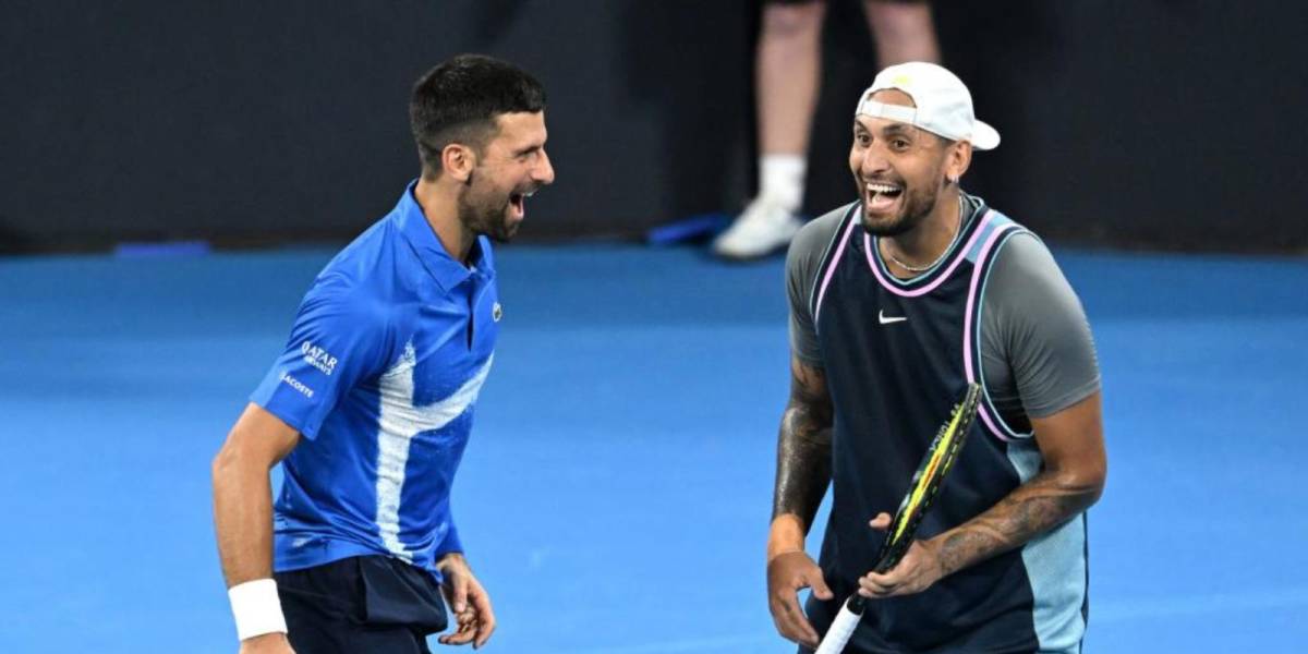 Kyrgios reaparece con victoria en su estreno con Djokovic como pareja en Brisbane