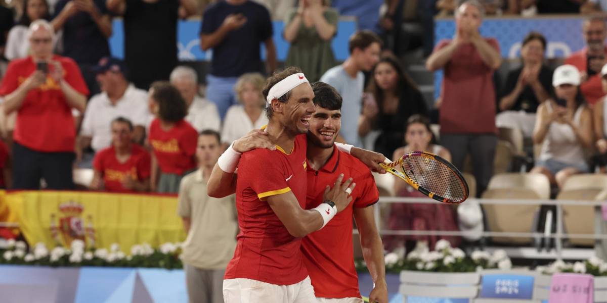 Rafael Nadal y Carlos Alcaraz quedaron eliminados en dobles en el torneo de tenis de los Juegos Olímpicos de París 2024