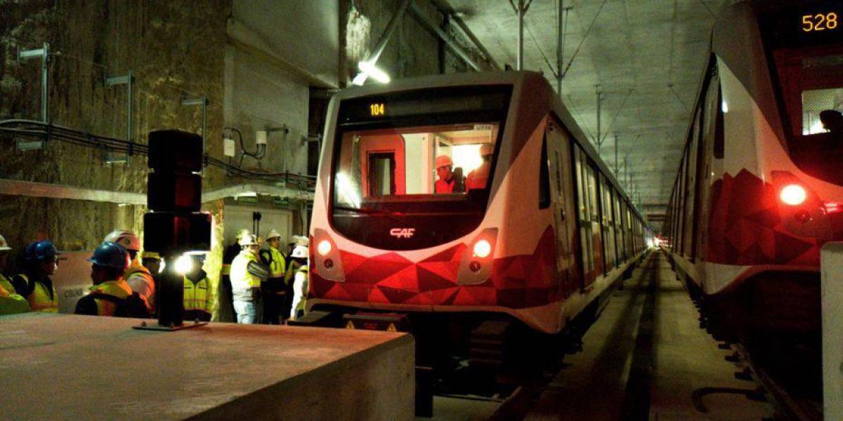 Un tren del Metro de Quito fue trasladado a talleres tras descarrilarse a baja velocidad en noviembre