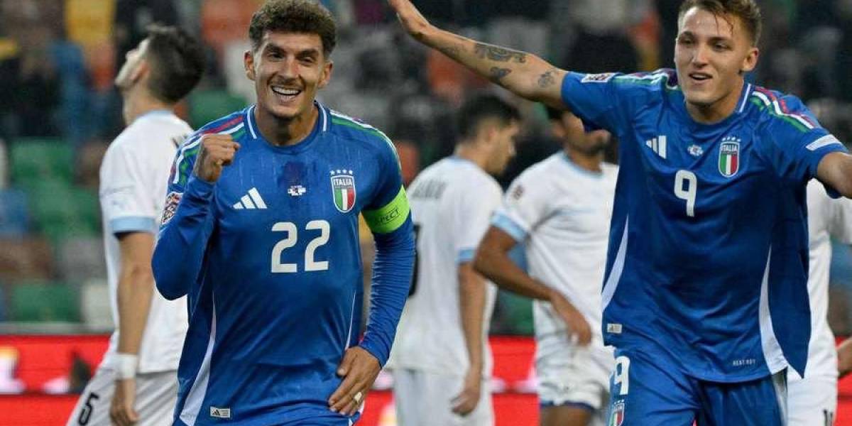 Italia goleó 4-1 a Israel en la Liga de Naciones