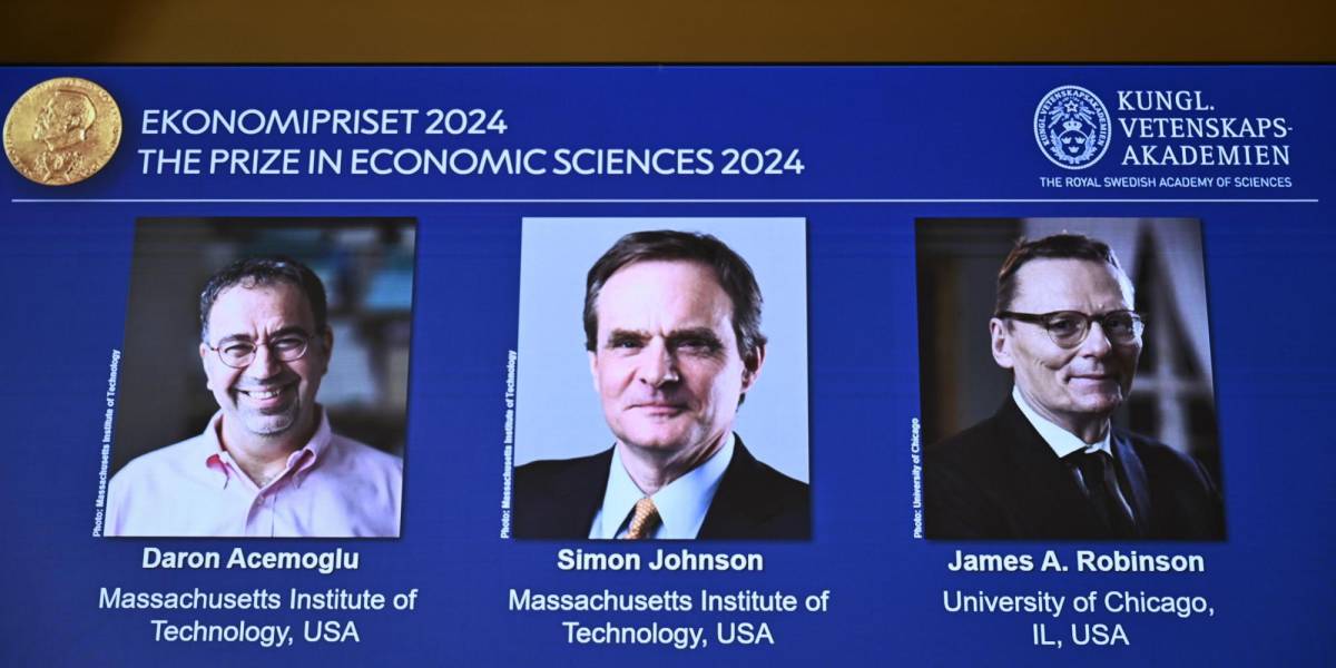 Premio Nobel de Economía 2024: Daron Acemoglu, Simon Johnson y James Robinson son galardonados