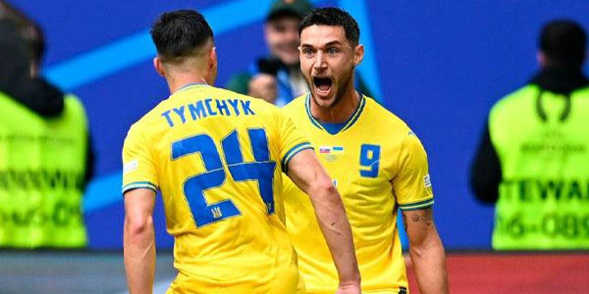 Eurocopa 2024: Ucrania remonta a Eslovaquia y se mete en pelea